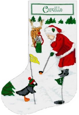 (image for) Golfing Mrs Santa